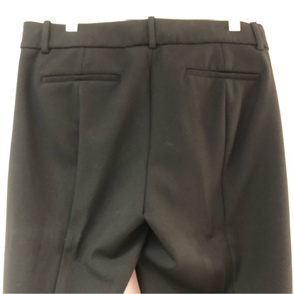 J. Crew Cameron fit Black trouser flat front cropped style faux front pocket 10 - Picture 5 of 7